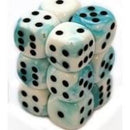 Gemini 4: 16mm D6 White Teal/Black (12)