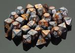 Gemini: 12mm D6 Copper Steel/White (36)