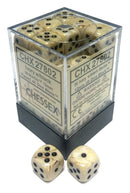 Marble 12mm D6 Ivory/Black (36)