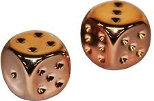 Copper Metallic 16mm D6 Dice Pair