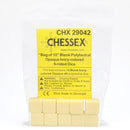 Opaque: Poly Ivory Blank D6 Bag of Dice (10)
