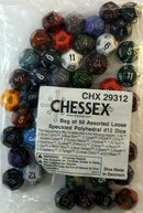 Speckled: D12 Poly Assorted Bag of Dice (50)