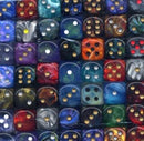 Gemini 16mm D6 With Pips Assorted Bag of Dice (50)