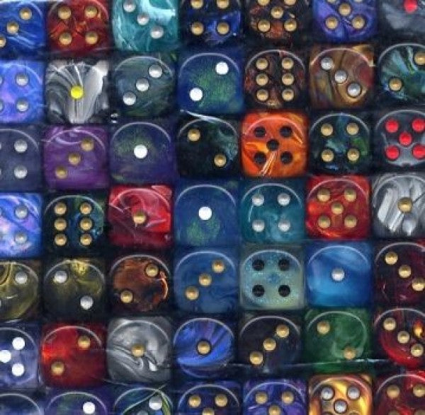 Gemini 16mm D6 With Pips Assorted Bag of Dice (50)
