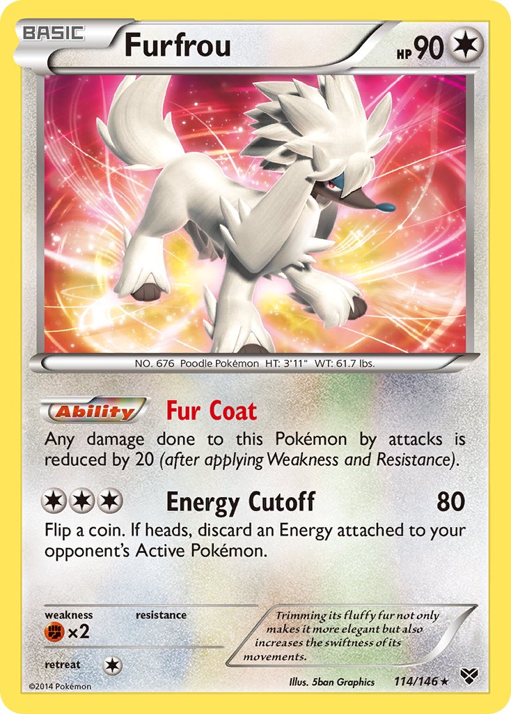 pokemon furfrou card Pokemon X & Y Furfrou #114