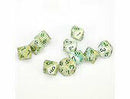 Poly D10 Marble Green/Dark Green (10)