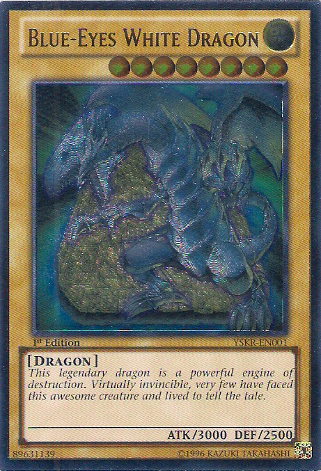 is blue eyes white dragon a rare card Yu-Gi-Oh! - Rarity Collection 5 Eyes White Dragon Yu Yu-Gi-Oh! - Blue-Eyes White Dragon
