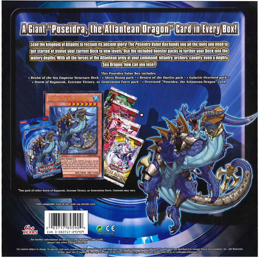 yugioh realm of the sea emperor structure deck Poseidra Value Box