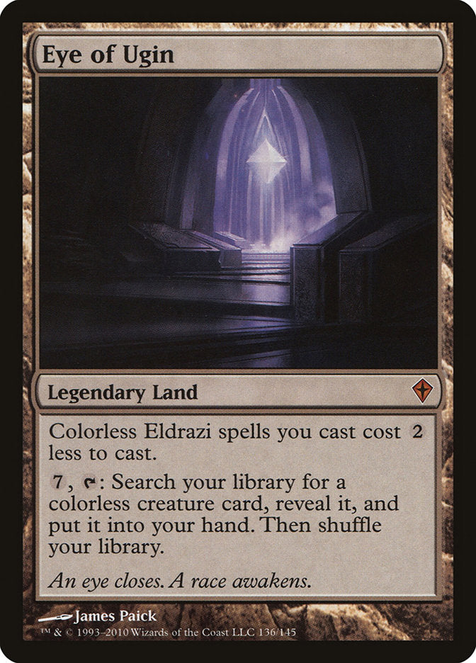 Magic the Gathering Worldwake Mythic Rare Eye of Ugin #136