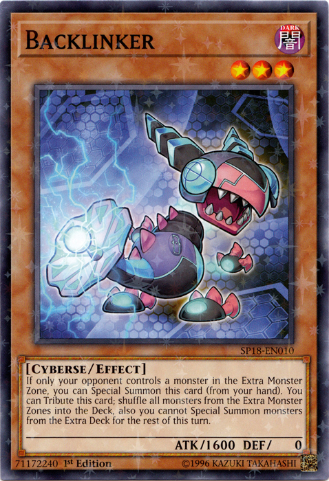 starfoil rare cards Backlinker [SP18-EN010] Starfoil Rare