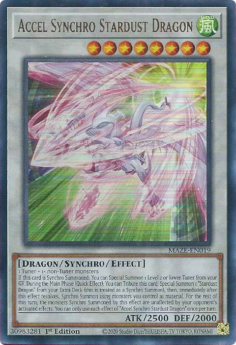 yugioh stardust dragon cards Deckboosters : HSRD-EN043 1st Ed Spark Super Rare Card Trading And Collectible Card Game (Tcg/Ccg) Full Art Stardust Dragon Yugioh
