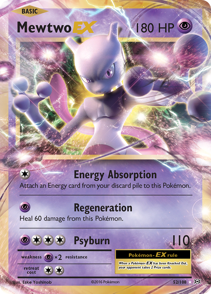 shop mewtwo pokemon card Mewtwo EX (52/108) [XY: Evolutions]