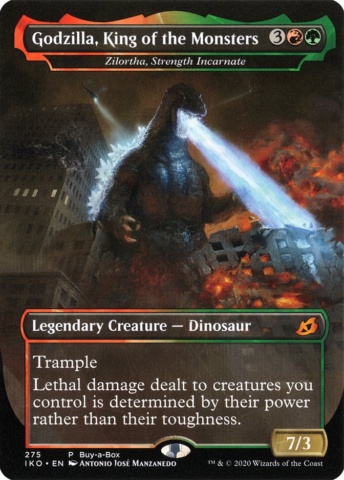 Zilortha, Strength Incarnate - Godzilla, King of the Monsters (Buy-A-Box) [Ikoria: Lair of Behemoths Promos]