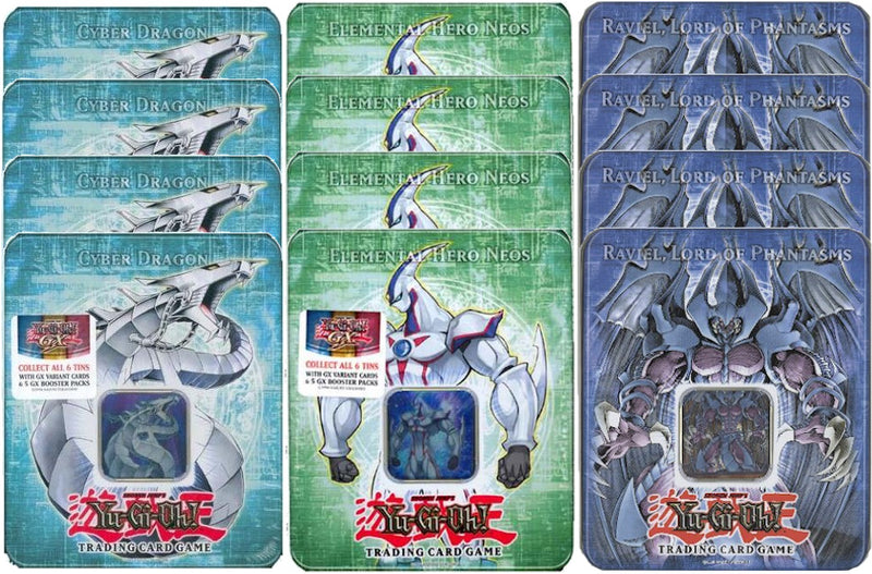 Collectible Tin Display (Cyber Dragon/Elemental Hero Neos/Raviel, Lord Collectible Tin Display (Cyber Dragon/Elemental Hero Neos/Raviel, Lord