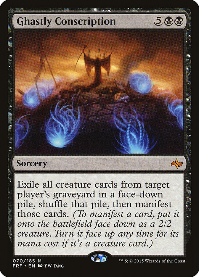 is it worth grading mtg cards Ghastly Conscription [Fate Reforged]