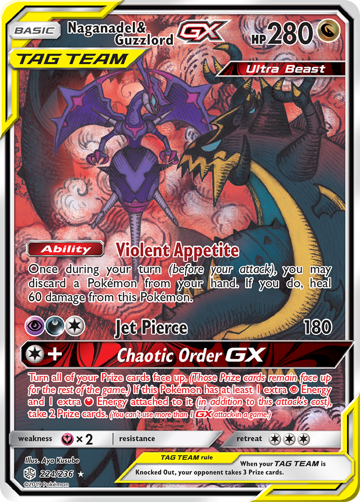 pokemon card guzzlord gx TCG - SM12 - 066/095 (RR) GX (100) If your opponents Pokmon is Knocked Out by damage from this attack Pokemon Card - S&M: Cosmic