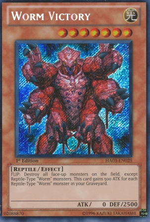 Worm Victory [HA03-EN025] Secret Rare