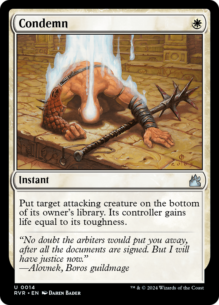 Condemn [Ravnica Remastered]